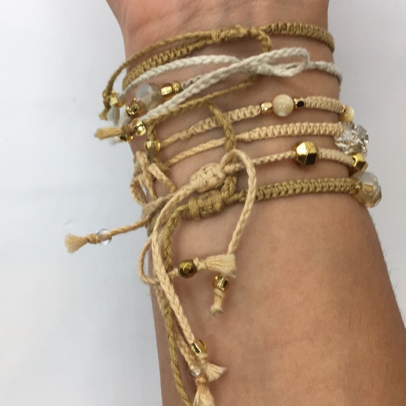 Handmade Beaded Macrame Friendship Bracelet - Picture 2 of 10